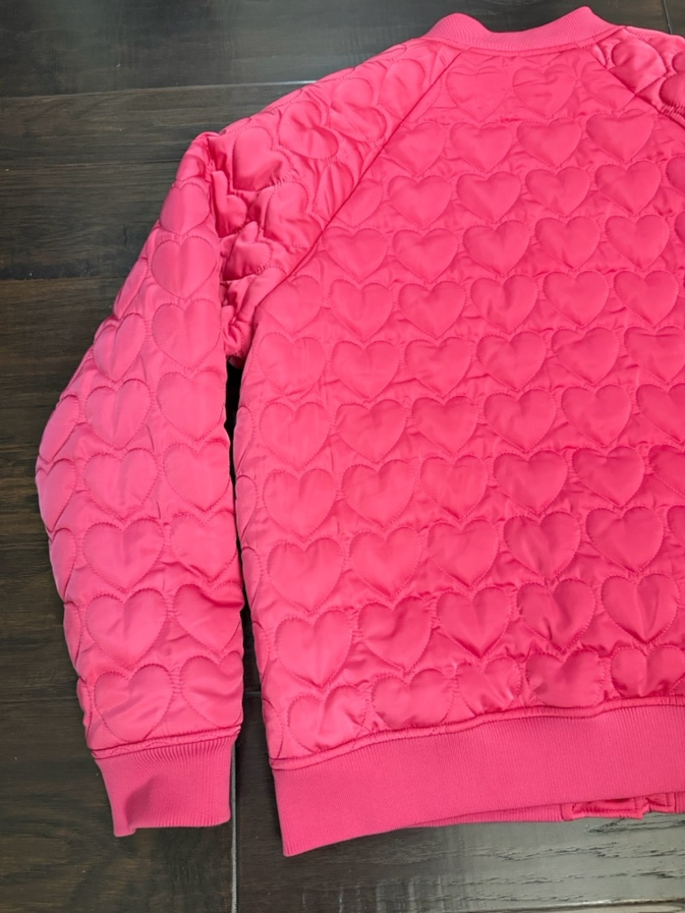 Beach Riot Jacket Hot Pink Quilted Heart Bomber - Picture 14 of 14